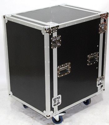 LASE Pro 16 Space ATA SHOCK MOUNT Style Amp Rack Flight Case (20'' Deep)