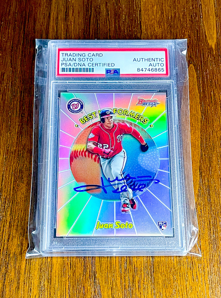 Juan Soto 2018 Bowman's Best⚾⚾PSA/DNA Cert. AUTHENTIC AUTO⚾⚾Autograph⚾⚾Rookie RC