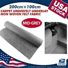 80"x40" Auto Carpet underlay Padding Speaker Box Carpet Trunk Cargo Mid Grey