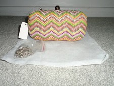 Embroidered Handbag Evening Bag New With Tags