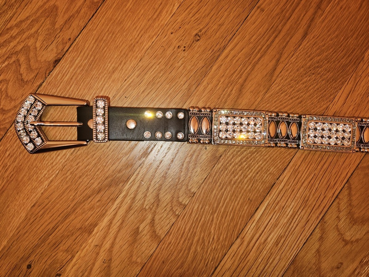 Christine Alexander XL Rhinestone Studded Genuine Leather  display picture 3