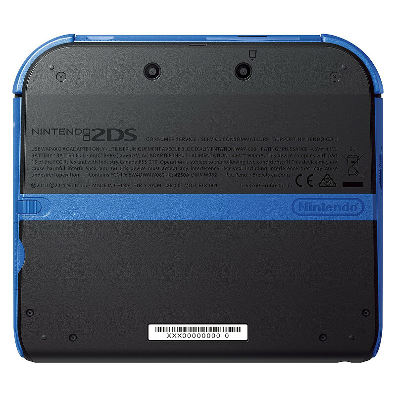 Nintendo 2DS - Blue & Black Handheld System - Very Good