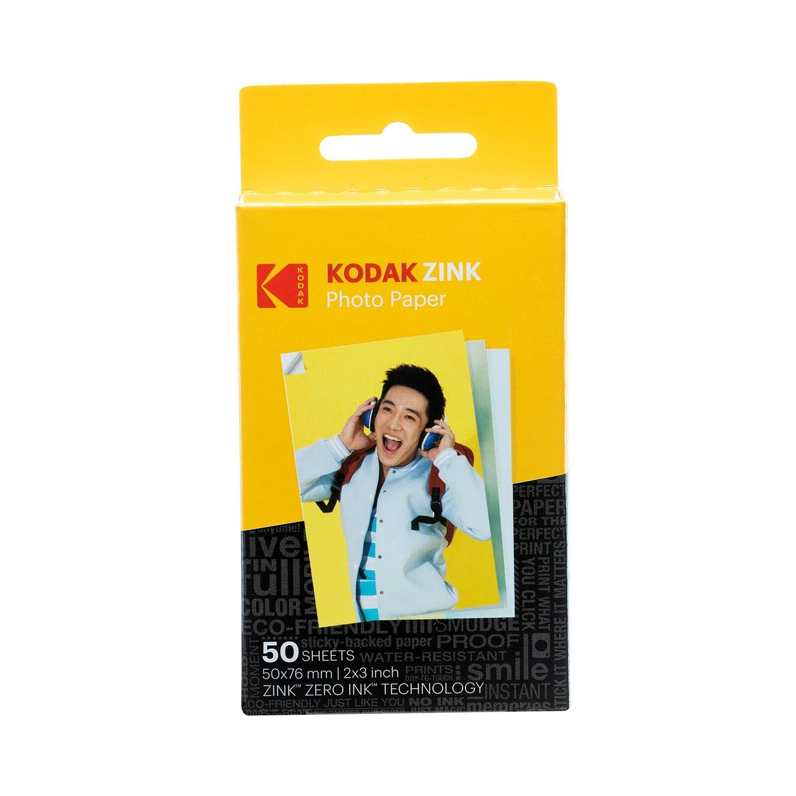 Kodak 2ʺx3ʺ Premium ZINK Photo Paper Vibrantly Colorful Photos Water-resistant