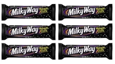 MILKY WAY Midnight Dark Chocolate Caramel Nougat, 1.76oz. (Choose 6 or 12 Bars)