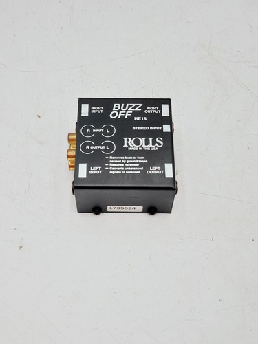Rolls HE18 Buzz Off Two Channel Audio Hum & Buzz Remover