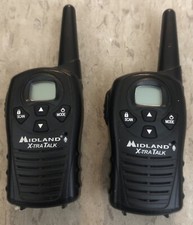 Midland X-Tra Talk LXT114 Black 22-Channels Two Way Radio Walkie Talkie W/ Clip