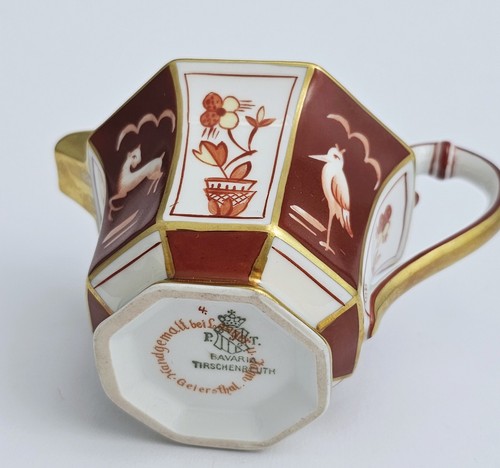 P. T. Tirschenreuth Geiersthal. Handgemalt Art Deco Porzellan Milchkännchen - Bild 13 von 20
