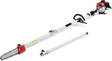 Pole Saw Gas Powered, 16-Foot Reach 42.7CC 2-Cycle 10-Inch Bar Cordless 