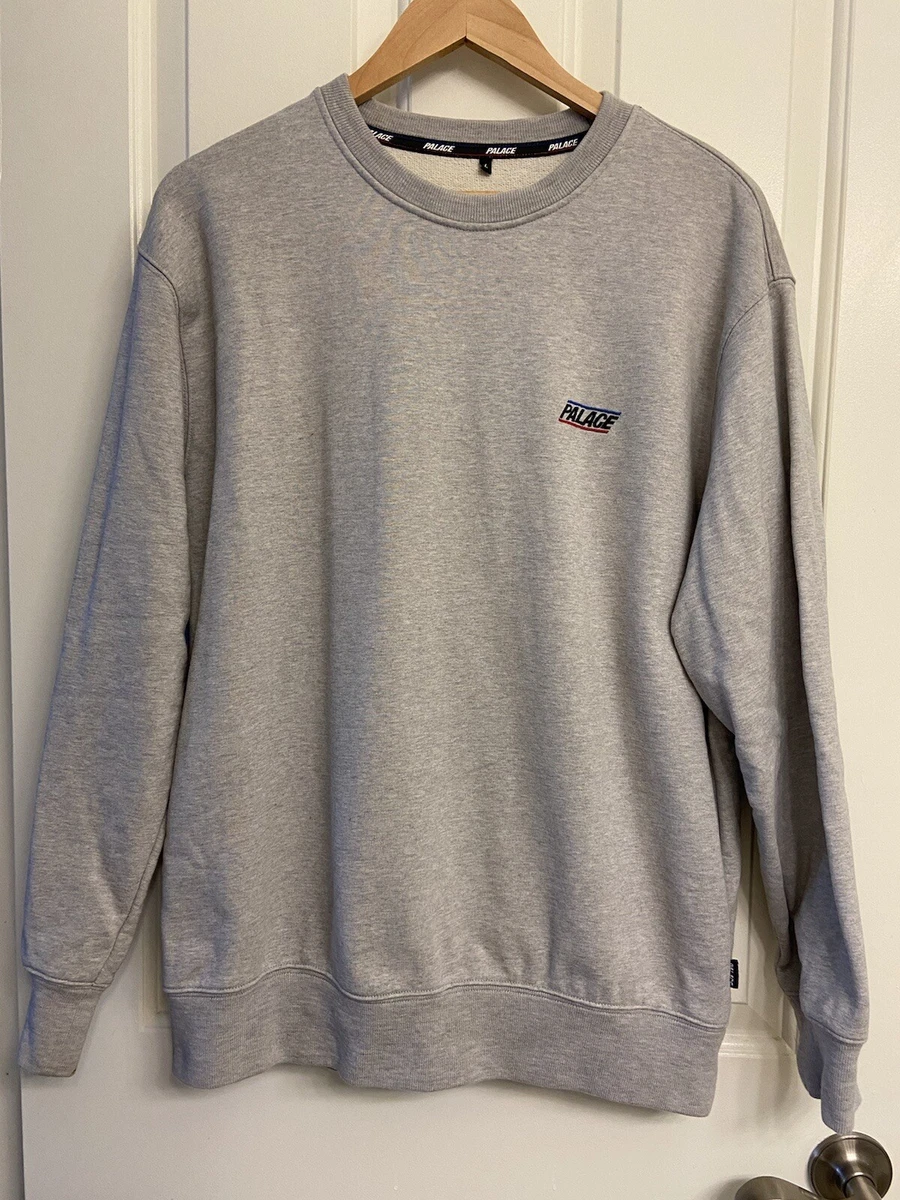 Palace Crew Basically A crewneck Grey Size Large