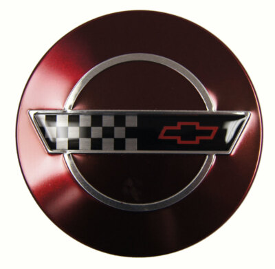 1993 Chevy Corvette C4 40th Anniversary Edition Wheel Center Cap New Red