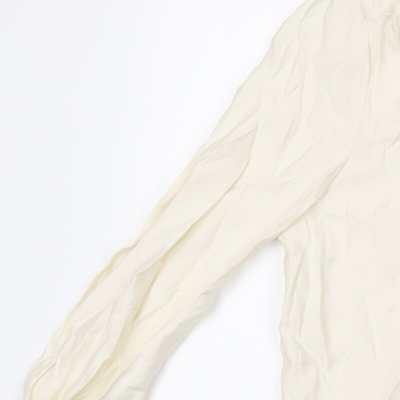 VERO MODA Womens Ivory Viscose Basic Button-Up Si… - image 10