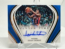Isiah Thomas 2022-23 Panini Immaculate Clutch Time /49 On-Card Auto CTS-IST