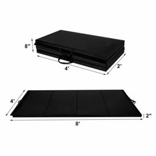 4' x 8' x 2" Folding Gym Mat Yoga Exercising Fitness Workout Tumbling Mat Pad