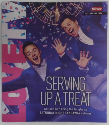 Love TV The Mirror Magazin Beilage 24. Februar 2024 Ameise und Dezember