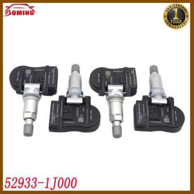 4PCS Tire Pressure Sensor 433MHz TPMS 52933-1J000 For KIA Optima Hyundai Sonata