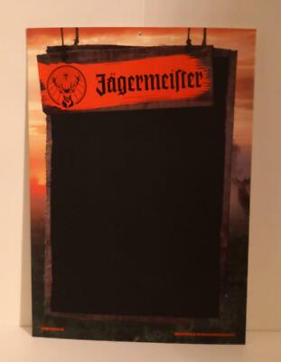 Jägermeister Kreidetafel aus Pappe, ca. 42 x 30 cm, Gastro, Kräuterlikör, Neu!
