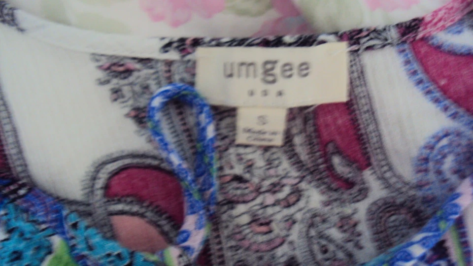 Top túnica mujer UMGEE talla S manga larga multicolor cuello redondo Foto 3 de 4