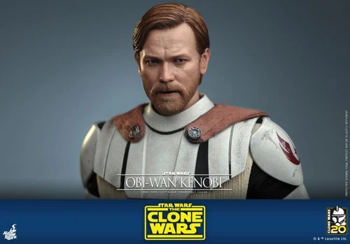 Hot Toys TMS095 Star Wars Clone Wars Obi-Wan Kenobi 1/6 Action Figure In Stock - Picture 12 of 24