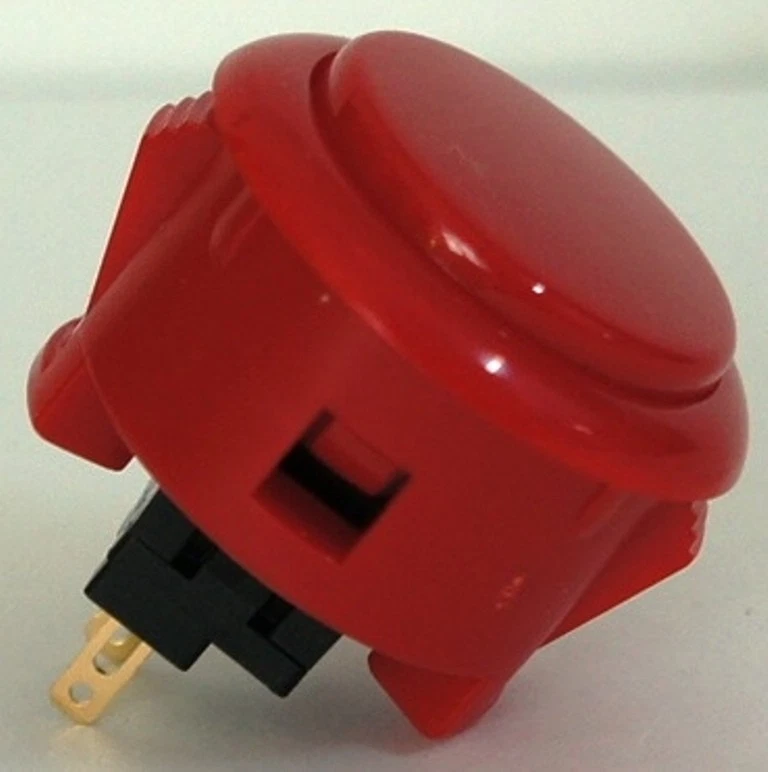 8 pcs Sanwa Genuine Buttons Red and Joystick OBSF-30 Video Game Arcade Parts - Image 4 of 4