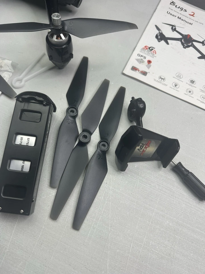 MJX Bugs 2 Drone 1080P Camera GPS RC Quadcopter Black - Image 3 of 4