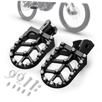 Electric Dirt Bike Foot Pegs CNC for Surron LBX Eride Pro SS 2.0 3.0 E black