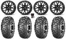 ITP Hurricane 14" Wheels Black 28" BigHorn Tires Textron Wildcat XX