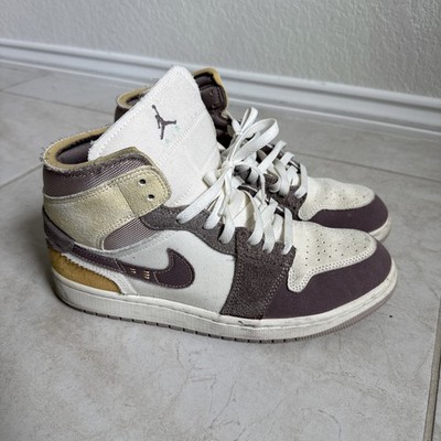 Nike Jordan 1 Mid SE Craft Taupe Haze Tan Beige DM9652-102 Sneakers Mens 9.5