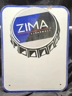 Vintage 19935 Zima Bottle Metal Tin Bar Sign 20" x 15.5" Clearmalt Beverage
