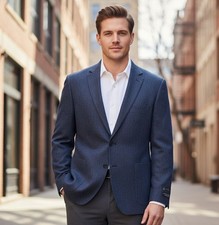  548 The Men's Store Wool-blend Sport Coat Suit Jacket Blazer