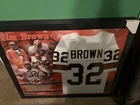 Jim Brown Cleveland Browns Signed Framed Football Jersey Display