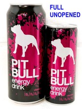 Pit Bull Pink Energy Drink Full Cans 250 & 500ml Ukraine 2025-2026 Set of 2 pcs.