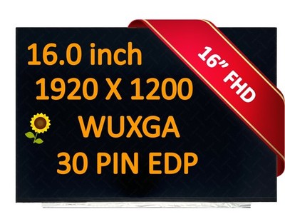 BOE NV160WUM-NH4 FHD+ IPS LCD Screen 30 pin Matte LED Display