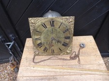 Antique 19th C. Longcase Clock Movement - Sam Collings , Bristol on Brass Dial