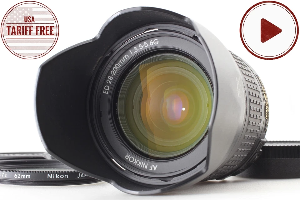 [Top MINT + Hood] Nikon AF Nikkor ED 28-200mm f/3.5-5.6 G Zoom Lens From JAPAN - Image 4 of 4