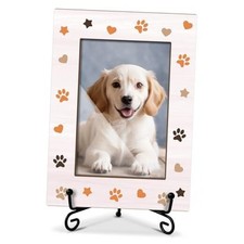 Pet Picture Frame Paw Print Photo Frame, Birthday Gifts Dog Lover Paw Print -C