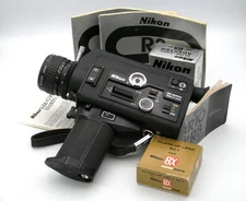 Analog  S8 film camera NIKON R8  with VARIOGON 1,8/7,-60 mm + TASCHE, functional