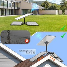 Gen 3 Starlink Roof Mount, Starlink Roof Ridge Mount with Gen 3 Pipe Adapter
