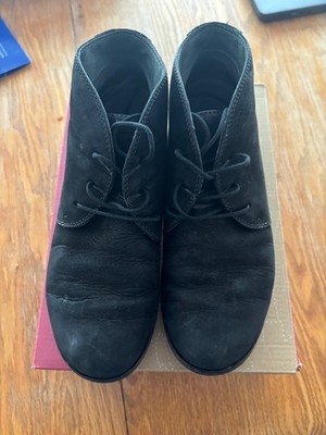 Dansko Joy Nubuck lace up bootie, black, size 36 (US women's 6)