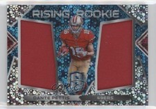 2018 Spectra Rising Rookie Materials Neon Blue Prizm 47/99 Dante Pettis #26 6w8