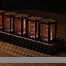 DIY Nixie Tube Clock Kit – Retro Vintage Steampunk Desk Clock Easy Assembly