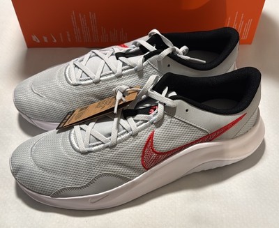 Nike Running Shoes Mens 13 Gray Red Legend Essential