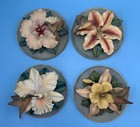 Bradford Exchange Fragile Beauty 4 Hanging Hummingbird Porcelain Plates Decor