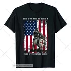 Christian Templar Knight T-shirt American Flag Faith Freedom Warrior of God Tee