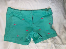 Vineyard Vines Whale Print Chino Shorts Youth Size 14 Cotton Stretch Preppy