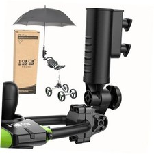 Heavy Duty Golf Push Cart Umbrella Holder, Aluminium Alloy Base Super Strong