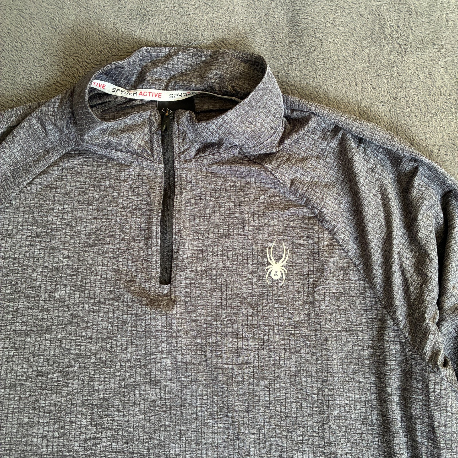 Spyder Active Gray Performance Activewear Quarter… - image 4