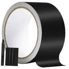 Matte Black Vinyl Wrap for Chrome Delete 2IN X 30FT Matte Black/ 5cm x 900cm