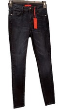 Jennifer Lopez Womens JeanSz4 MidRise FlawlessSculpt Skinny DarkBlueDenimStretch