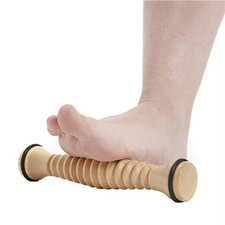 Wooden Foot Roller Massager Plantar Fasciitis Relief Back Body Massage