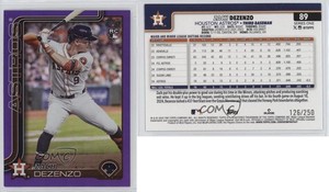 2025 Topps Series 1 Purple Rainbow /250 Zach Dezenzo #89 Rookie RC